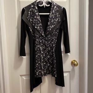 Black and silver jacket